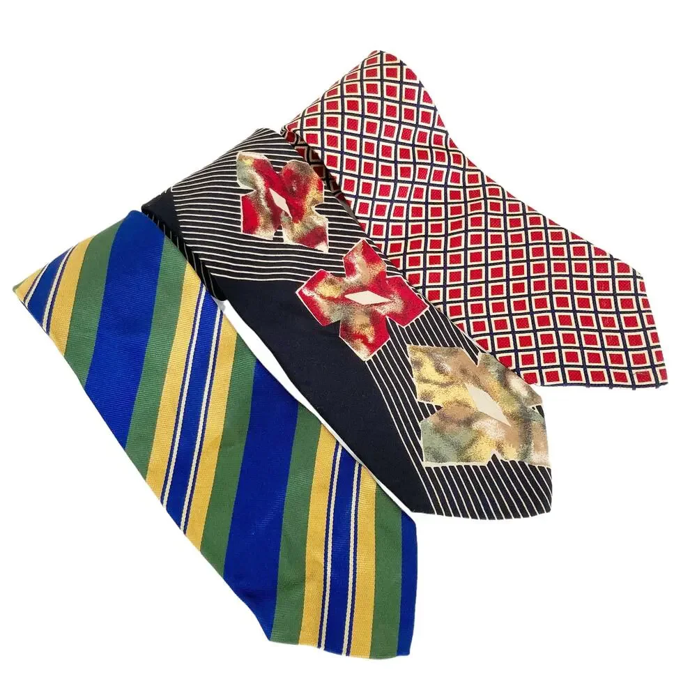Lot of 3 Ties J. Crew Tommy Hilfiger Herve